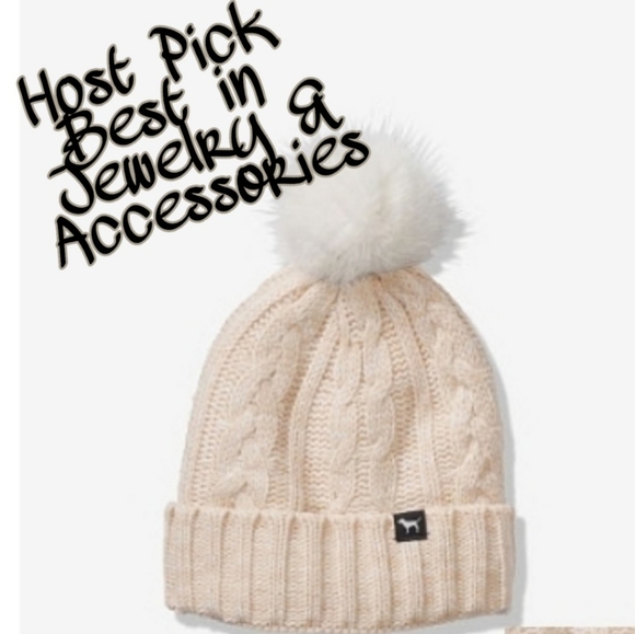 PINK Victoria's Secret Accessories - VS PINK Pom Beanie